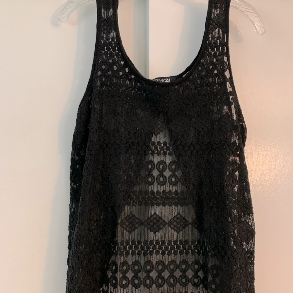 Crochet open back top